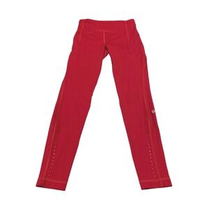 Lululemon Swift Speed High-Rise Tight 28 Red Running Leggings LW5DKRS Size 6